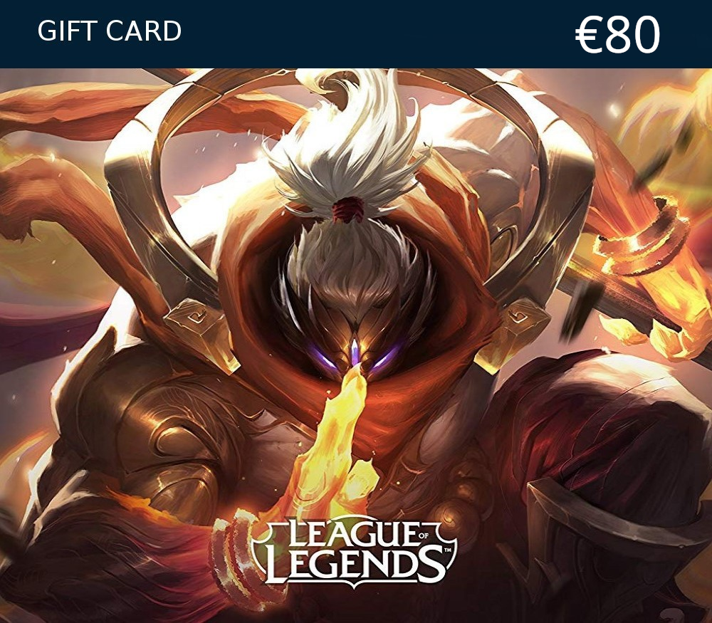 League of Legends 80 EUR Prepaid RP Card EU