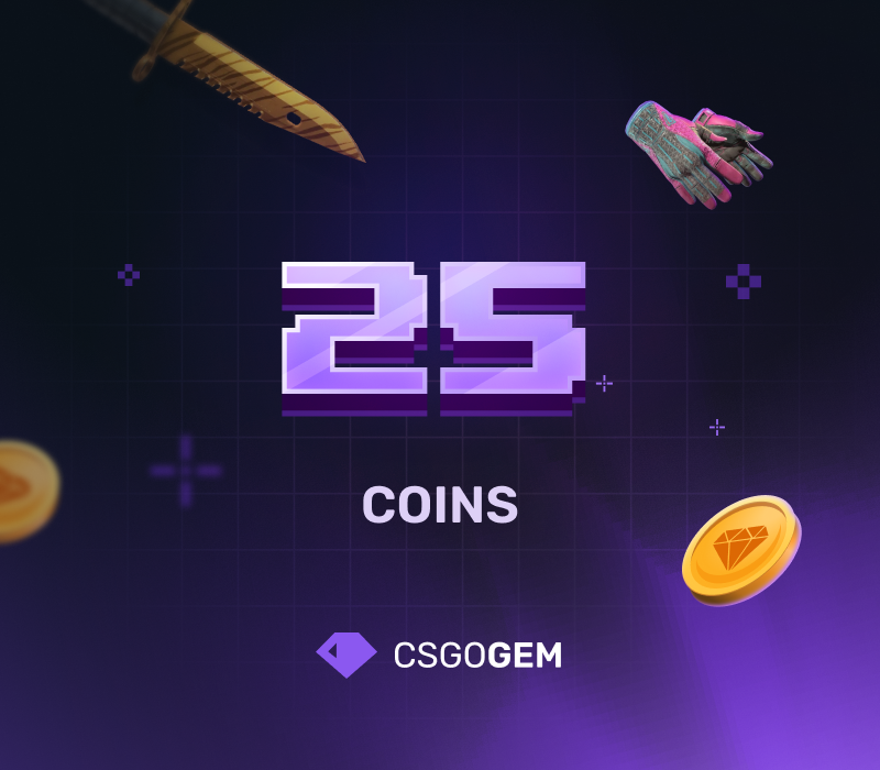 CSGOGem 25 Coins Подарочная карта