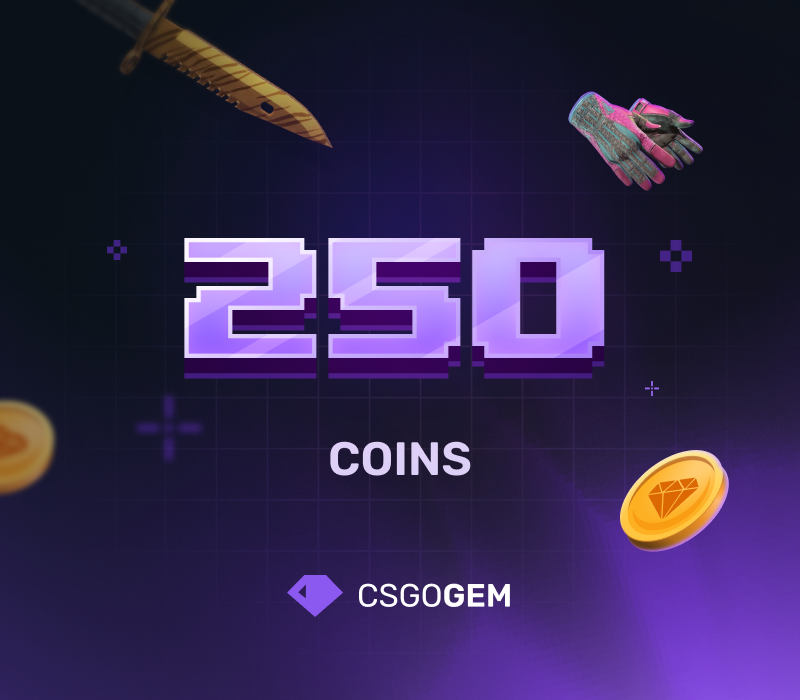 CSGOGem 250 Coins Подарочная карта