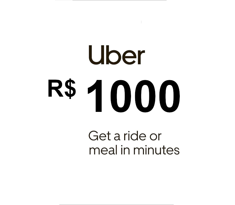 Uber R$1000 BR Подарочная карта