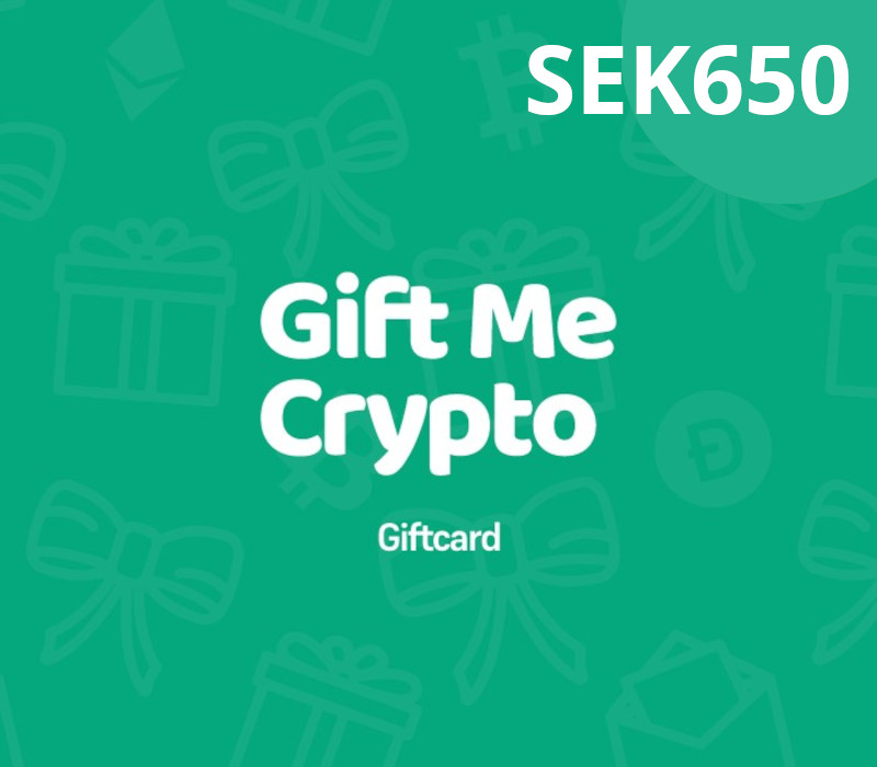 Gift Me Crypto 650 SEK Подарочная карта
