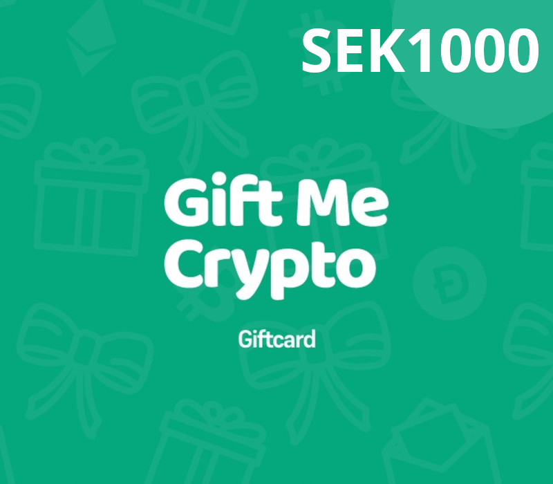 Gift Me Crypto 1000 SEK Подарочная карта