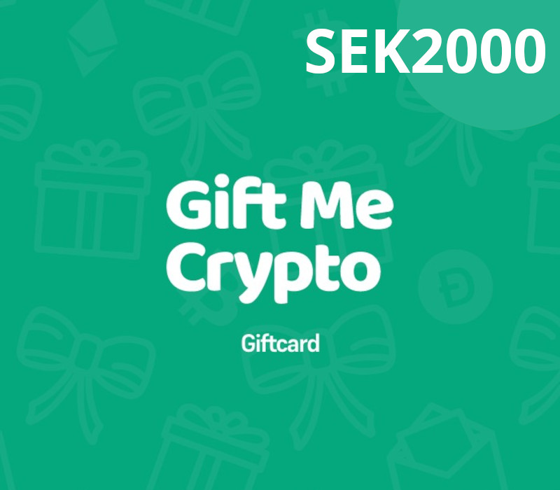 Gift Me Crypto 2000 SEK Подарочная карта