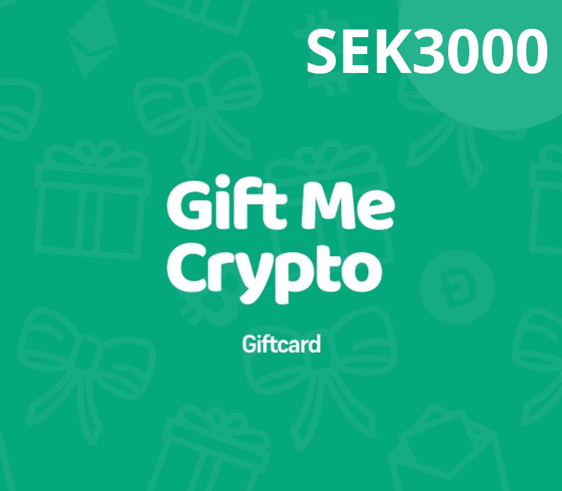 Gift Me Crypto 3000 SEK Подарочная карта