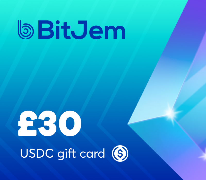 BitJem Crypto Подарочная карта (USDC) £30