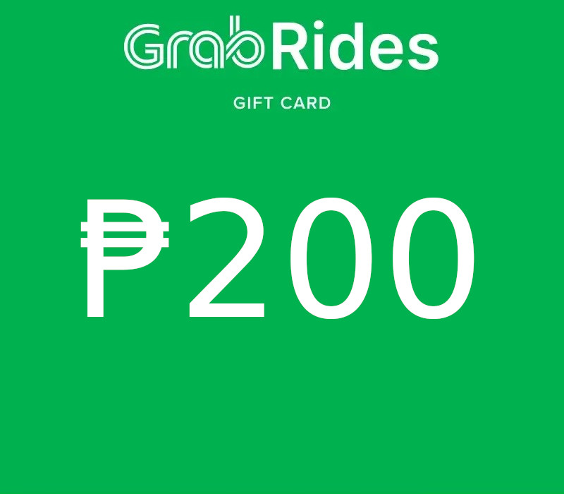 Grab Rides PHP 200 Подарочная карта PH