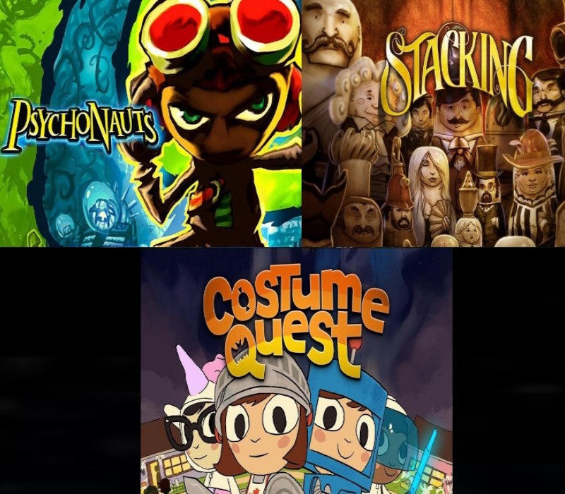 Psychonauts, Stacking, and Costume Quest Набор PC Steam Ключ