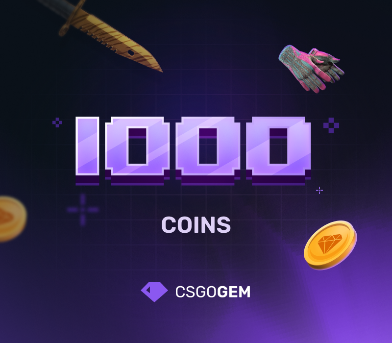 CSGOGem 1000 Coins Подарочная карта