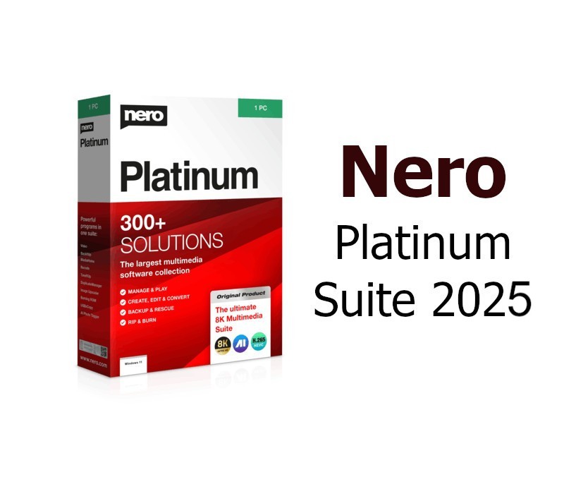 Nero Platinum 2025 Suite SE Ключ (1 Year/ 1 PC)