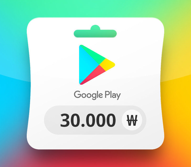 Google Play KRW 30000 Подарочная карта KR