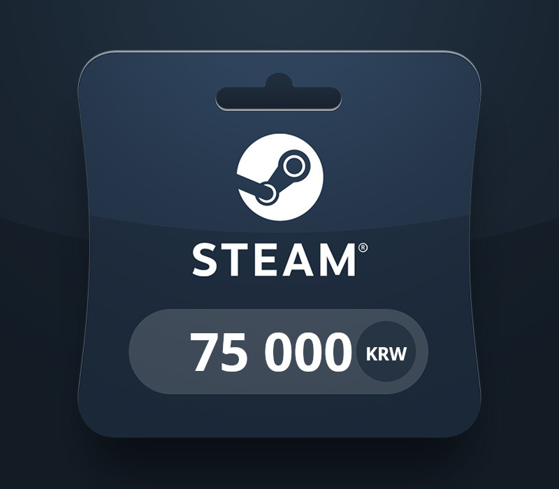 Steam Wallet KRW 75000 Подарочная карта KR