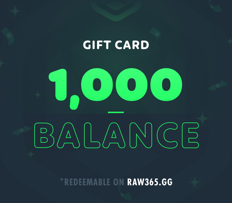 RAW365 1,000 Balance Подарочная карта