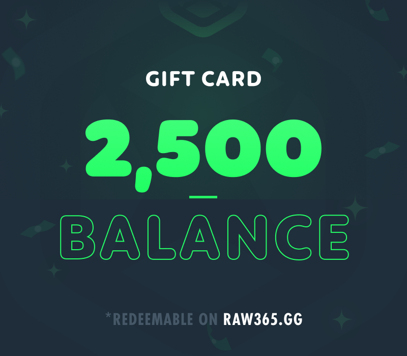 RAW365 2,500 Balance Подарочная карта