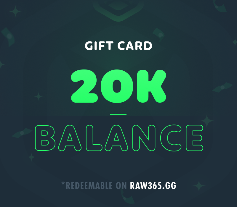RAW365 20,000 Balance Подарочная карта