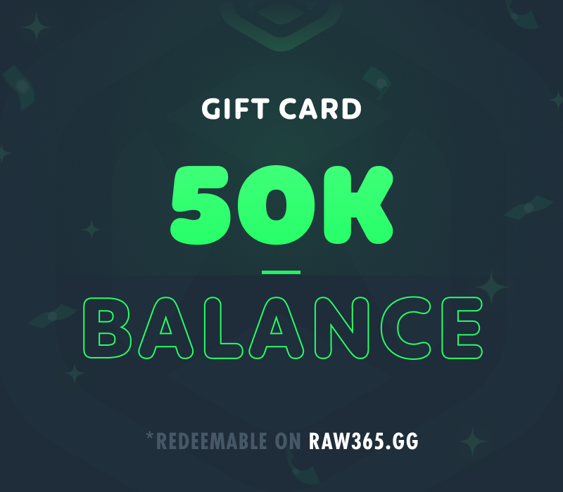RAW365 50,000 Balance Подарочная карта