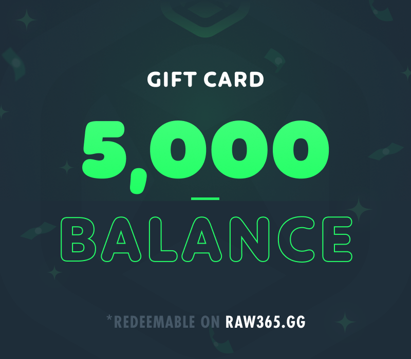RAW365 5,000 Balance Подарочная карта
