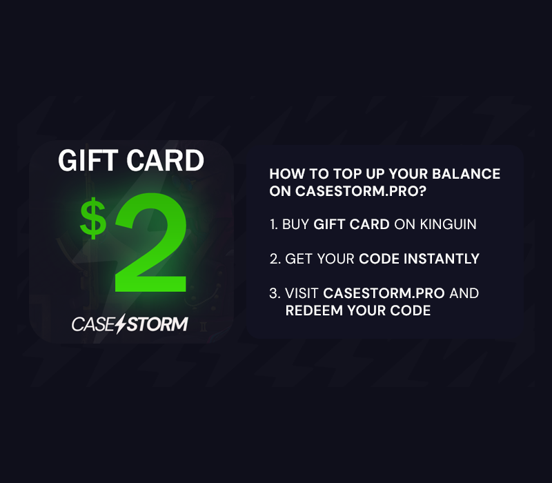 CaseStorm.pro $2 Подарочная карта