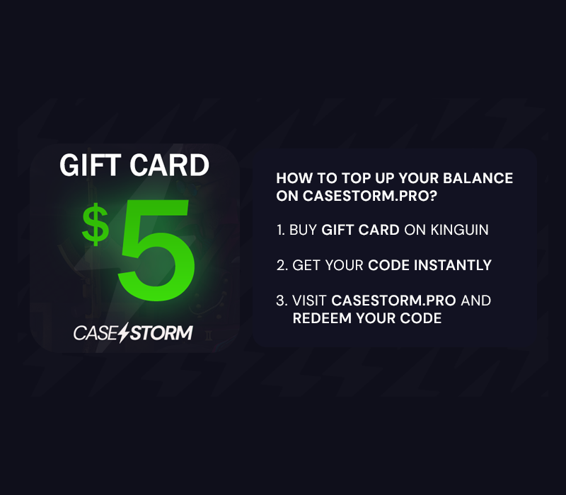CaseStorm.pro $5 Подарочная карта