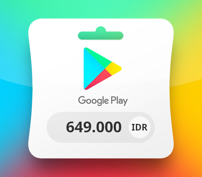 Google Play IDR 649000 Подарочная карта ID