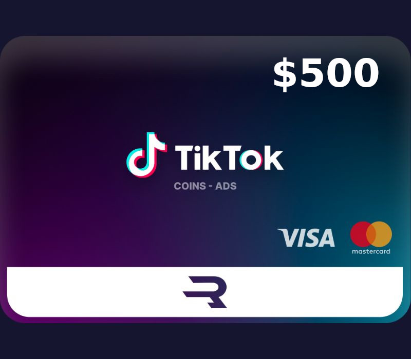 Rewarble TikTok USD 500 Подарочная карта