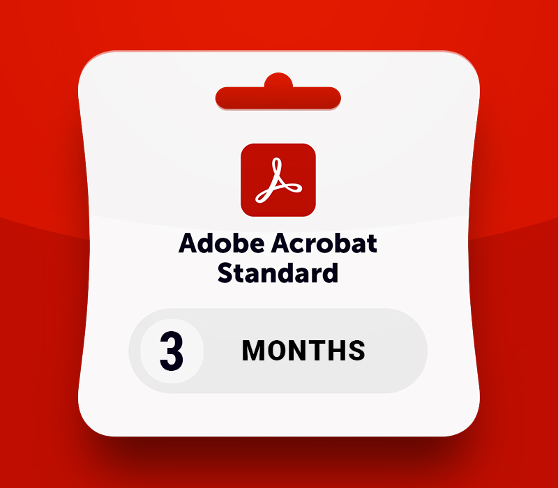 Adobe Acrobat Standard - 3 мес. Subscription Ключ