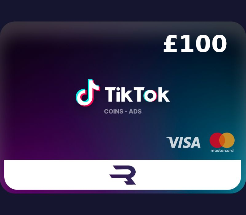 Rewarble TikTok GBP 100 Подарочная карта