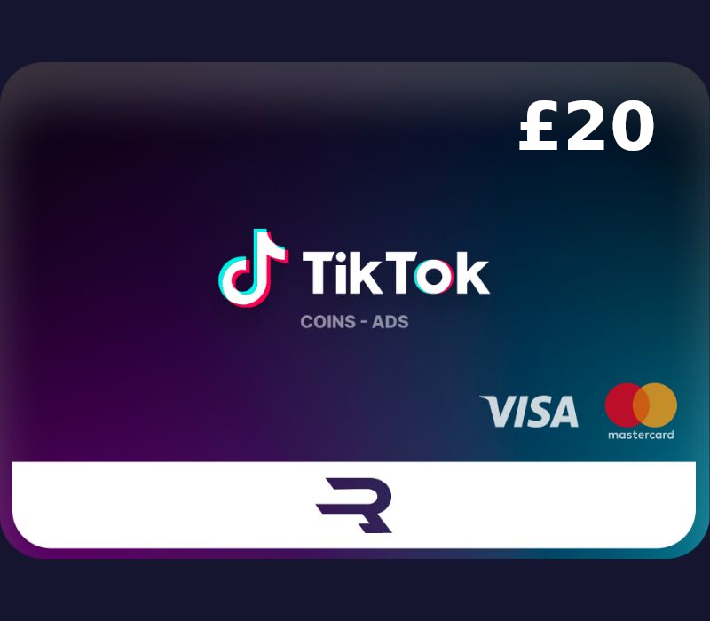 Rewarble TikTok GBP 20 Подарочная карта