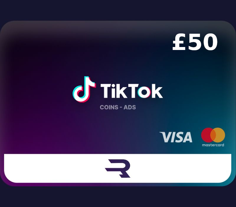 Rewarble TikTok GBP 50 Подарочная карта