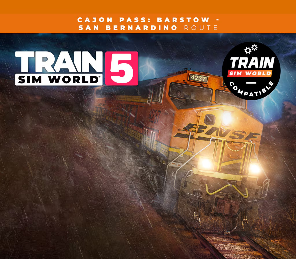 Train Sim World 5: Cajon Pass: Barstow - San Bernardino Route Add-On DLC PC Steam Ключ