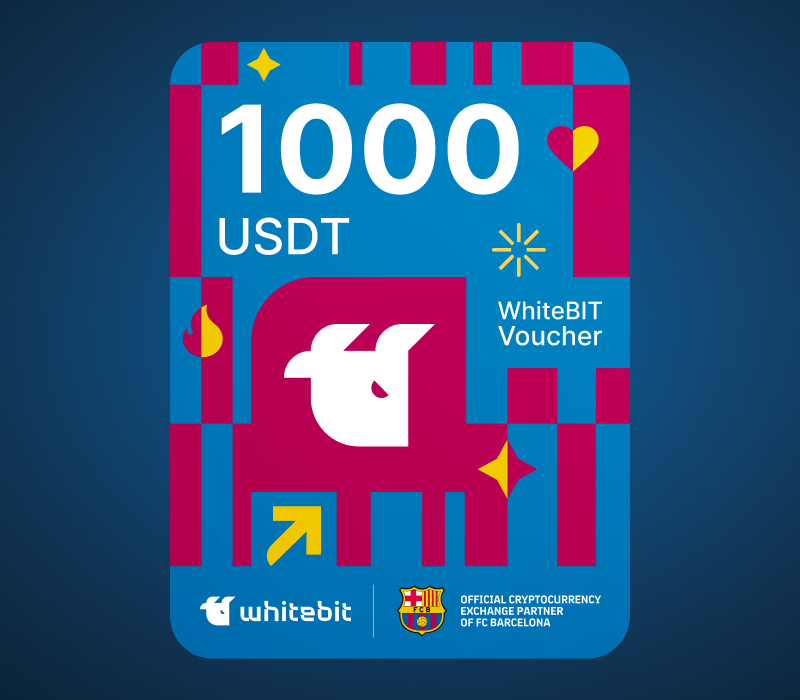 WhiteBIT - FC Barcelona издание - 1000 USDT Voucher