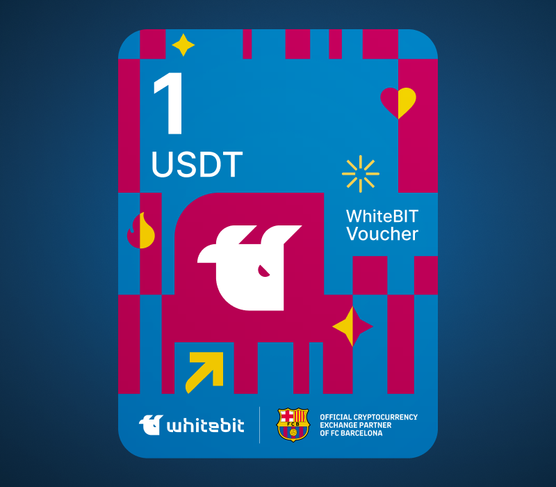 WhiteBIT - FC Barcelona издание - 1 USDT Voucher