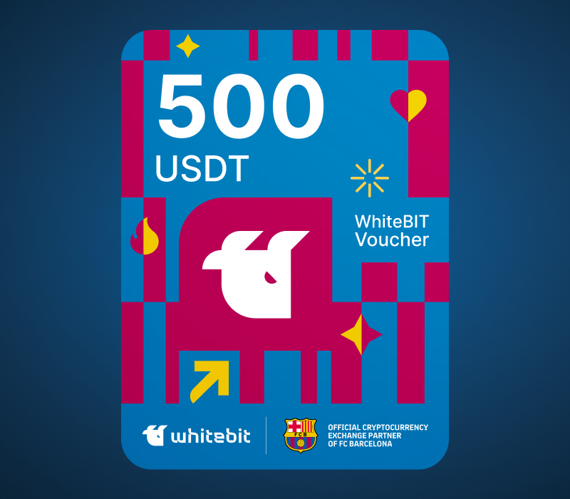 WhiteBIT - FC Barcelona издание - 500 USDT Voucher