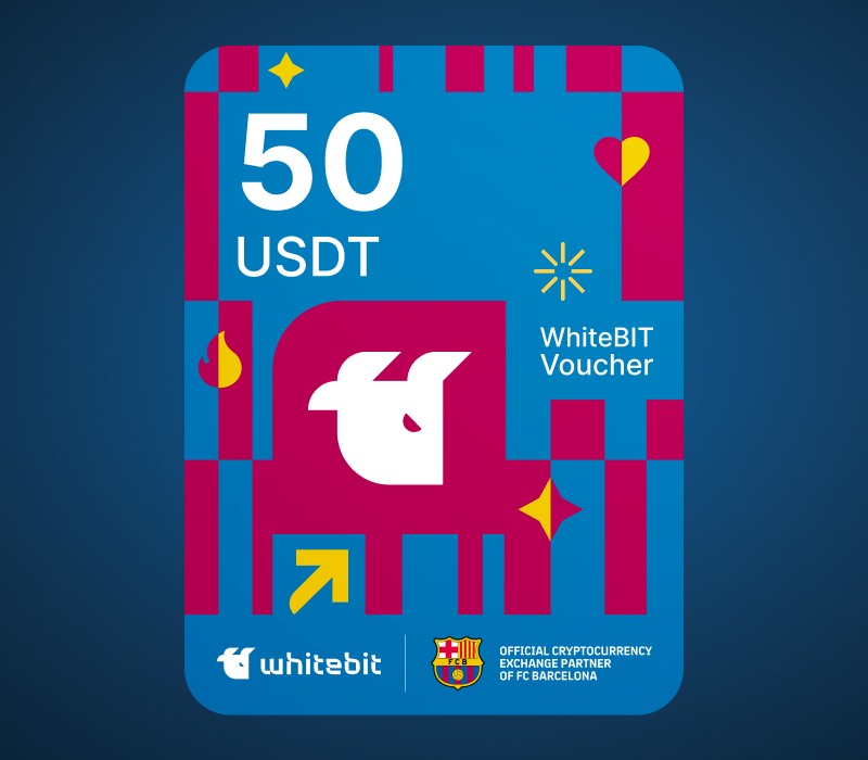 WhiteBIT - FC Barcelona издание - 50 USDT Voucher