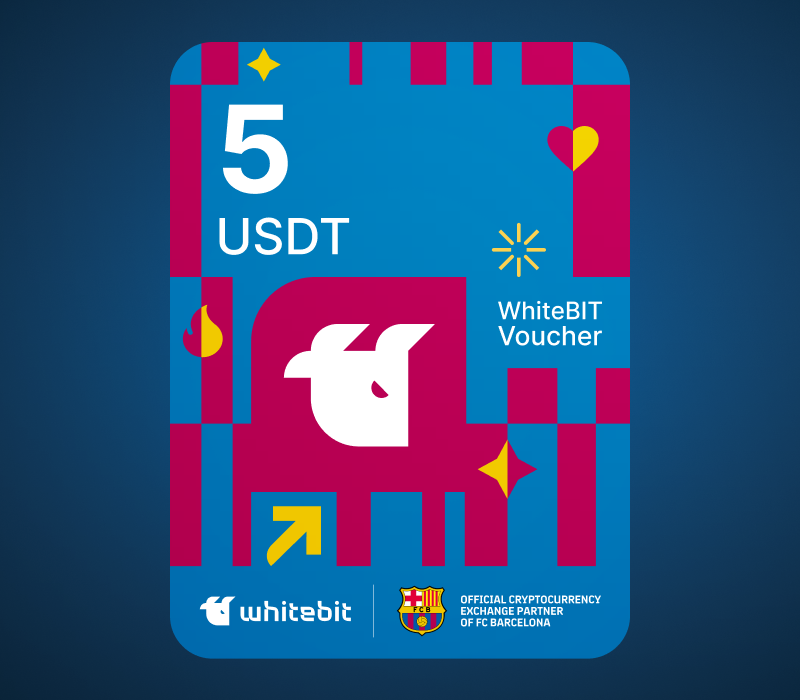 WhiteBIT - FC Barcelona издание - 5 USDT Voucher