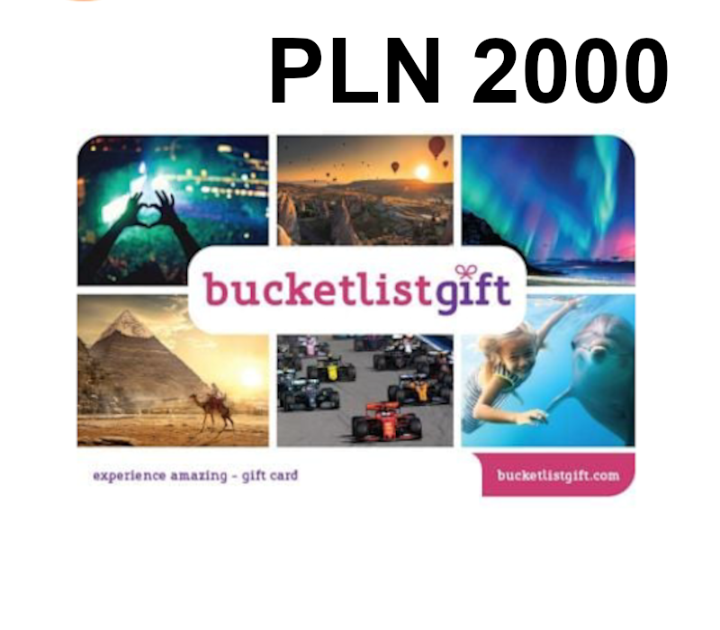 BucketlistGift 2000 PLN Подарочная карта PL