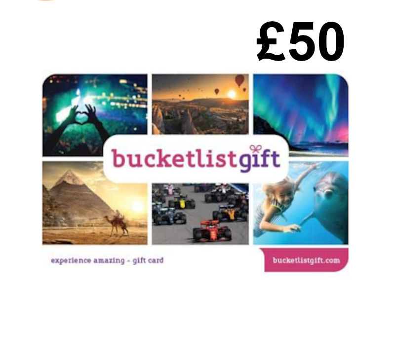 BucketlistGift £50 Подарочная карта UK