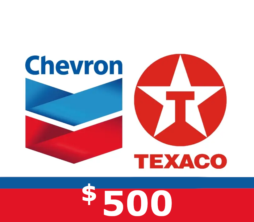 Chevron and Texaco $500 Подарочная карта US