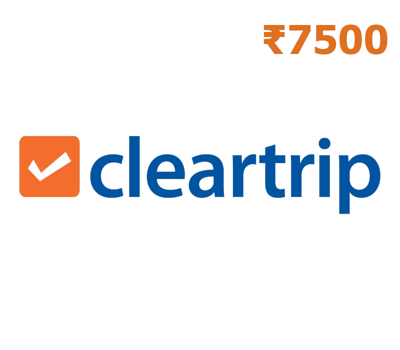 Cleartrip Flights & Hotels INR 7500 Подарочная карта IN