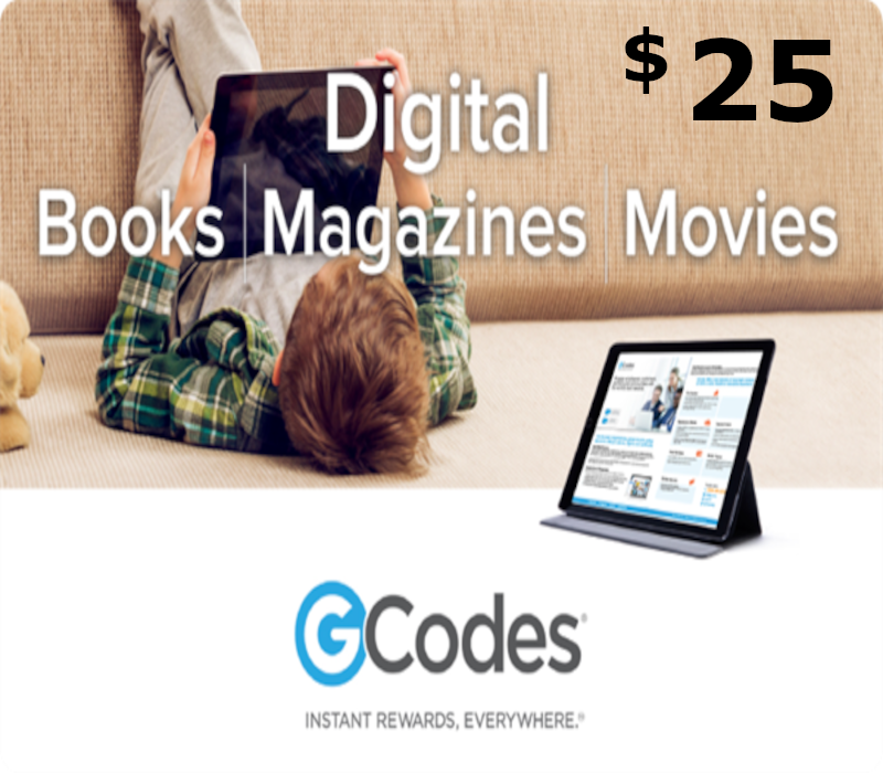 GCodes® Global Digital Media $25 Подарочная карта US