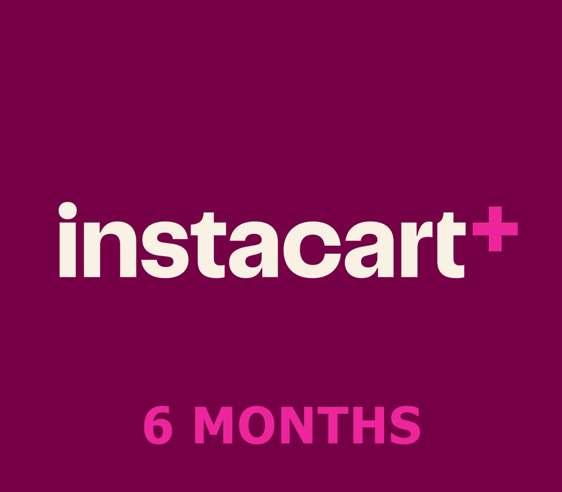 Instacart+ 6 мес. Subscription Подарочная карта CA
