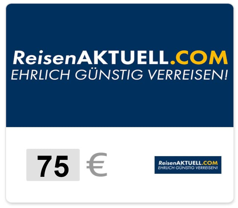 Reisen Aktuell €75 Подарочная карта DE
