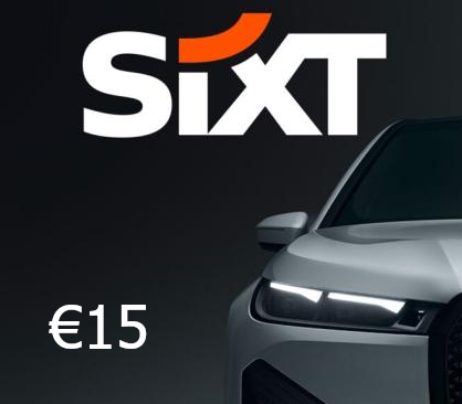 Sixt EUR 15 Подарочная карта DE