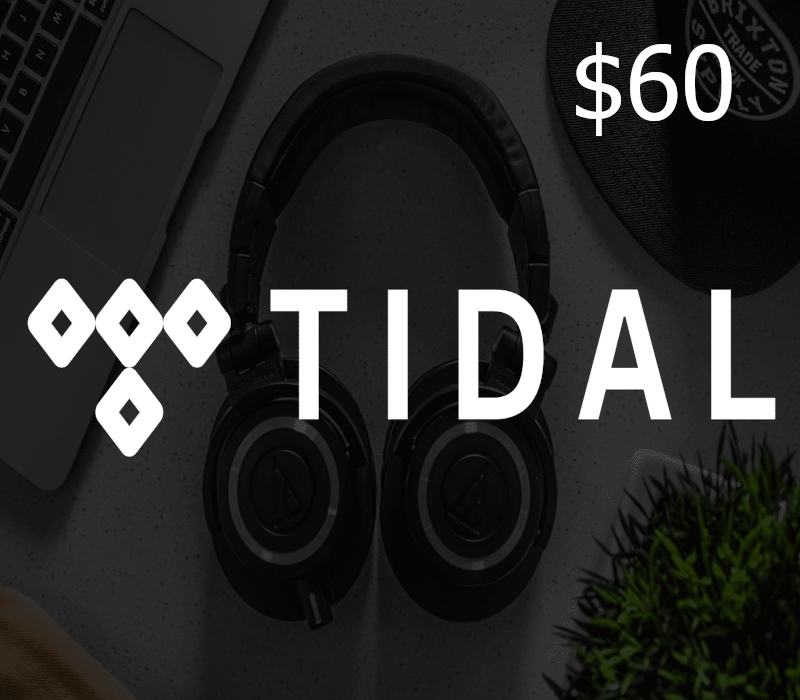 TIDAL $60 Подарочная карта US