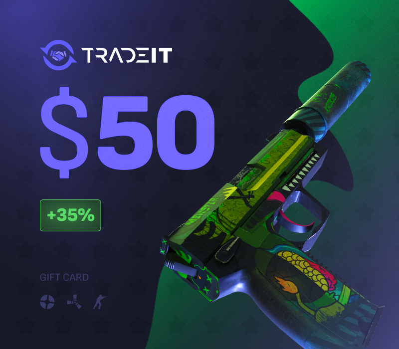 Tradeit.gg 50 USD Подарочная карта