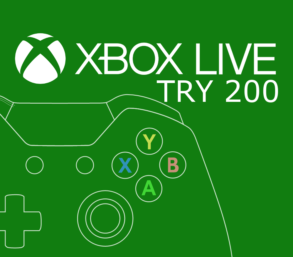 XBOX Live 200 TRY Предоплаченная карта TR
