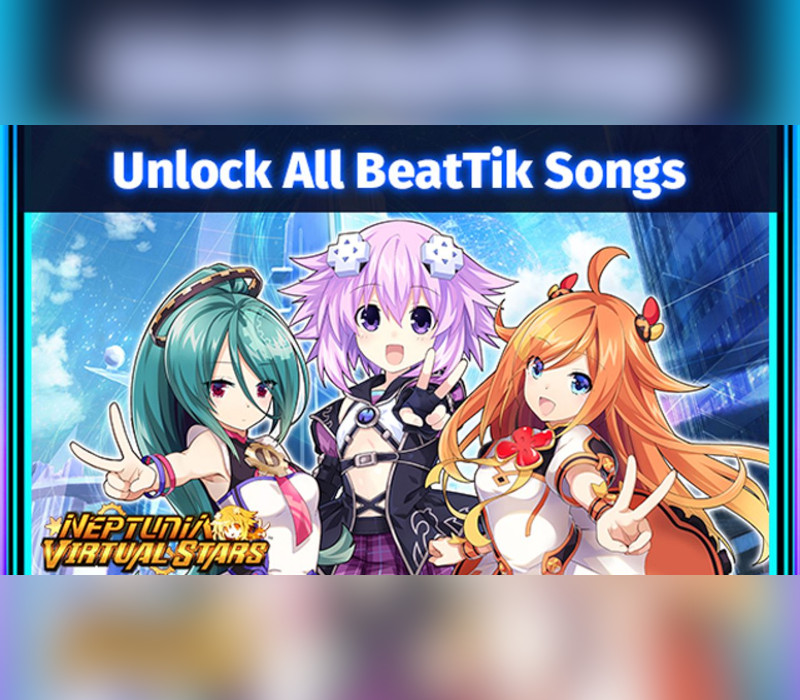 Neptunia Virtual Stars - Unlock All BeatTik Songs DLC PC Steam Ключ