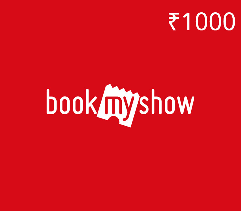 BookMyShow ₹1000 INR Подарочная карта IN
