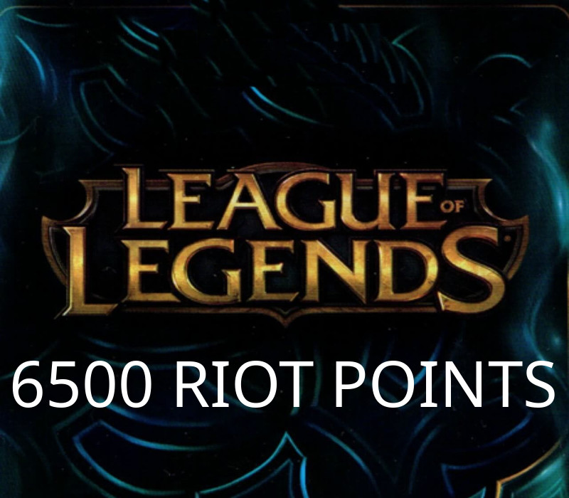 League of Legends 6500 RP Предоплаченная карта EU