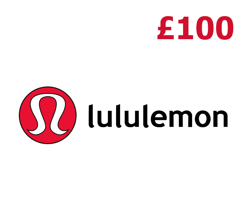 lululemon £100 Подарочная карта UK