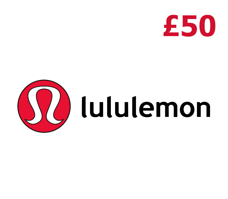 lululemon £50 Подарочная карта UK